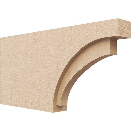 Ekena Millwork 2in. W x 8in. H x 16in. L Rivera Woodgrain TimberThane Rafter Tail, Primed Tan RFTUR02X08X16RIVRCPR